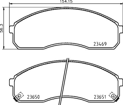 HELLA 8DB 355 025-821 - Kit de plaquettes de frein, frein à disque cwaw.fr