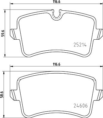 HELLA PAGID 8DB 355 025-311 - Kit de plaquettes de frein, frein à disque cwaw.fr