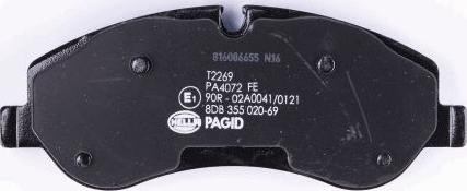 HELLA PAGID 8DB 355 020-691 - Kit de plaquettes de frein, frein à disque cwaw.fr