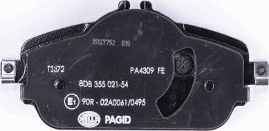 HELLA PAGID 8DB 355 021-541 - Kit de plaquettes de frein, frein à disque cwaw.fr