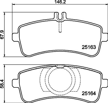 HELLA PAGID 8DB 355 021-371 - Kit de plaquettes de frein, frein à disque cwaw.fr