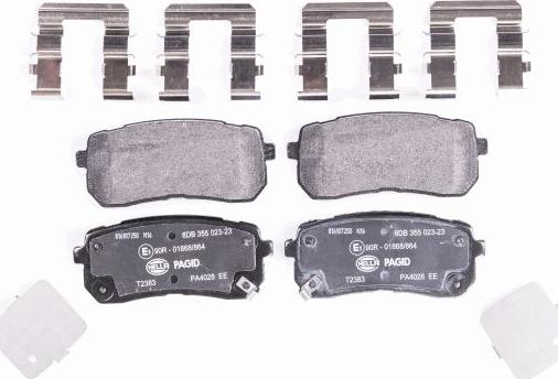 HELLA PAGID 8DB 355 023-231 - Kit de plaquettes de frein, frein à disque cwaw.fr