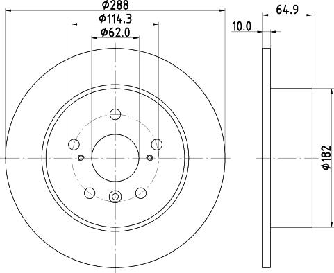 HELLA PAGID 8DD 355 134-111 - Disque de frein cwaw.fr