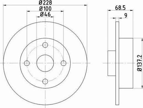 HELLA PAGID 8DD 355 103-621 - Disque de frein cwaw.fr