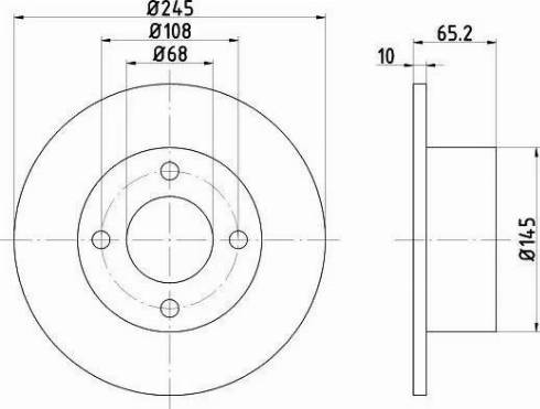 HELLA PAGID 8DD355102441 - Disque de frein cwaw.fr