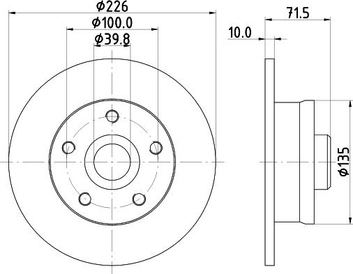 HELLA PAGID 8DD 355 102-751 - Disque de frein cwaw.fr