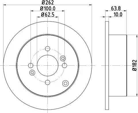 HELLA PAGID 8DD 355 114-011 - Disque de frein cwaw.fr