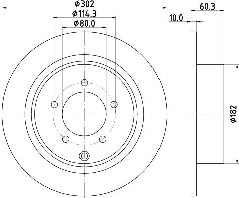 HELLA PAGID 8DD 355 115-491 - Disque de frein cwaw.fr