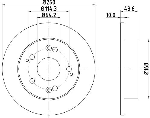 HELLA PAGID 8DD 355 110-311 - Disque de frein cwaw.fr