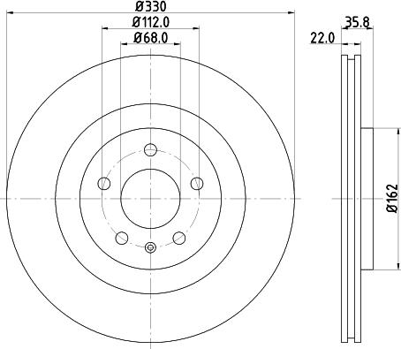 HELLA PAGID 8DD 355 118-021 - Disque de frein cwaw.fr