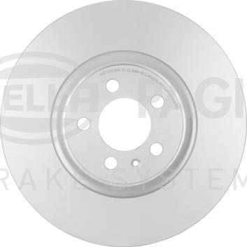 HELLA PAGID 8DD 355 122-811 - Disque de frein cwaw.fr