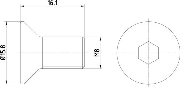 HELLA PAGID 8DZ 355 209-061 - Vis, disque de frein cwaw.fr