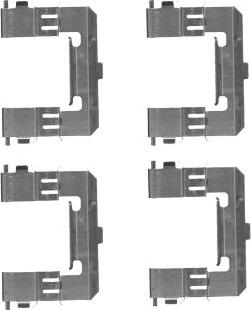 HELLA PAGID 8DZ 355 204-571 - Kit d'accessoires, plaquette de frein à disque cwaw.fr