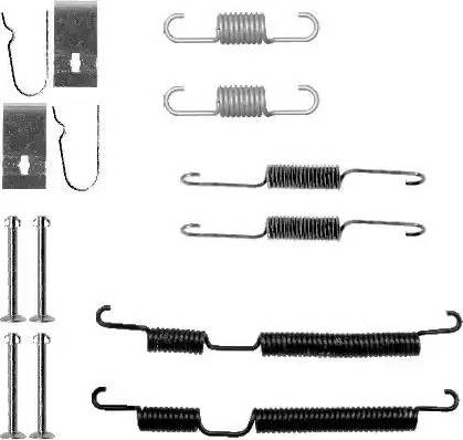 HELLA PAGID 8DZ 355 200-881 - Kit d'accessoires, mâchoire de frein cwaw.fr