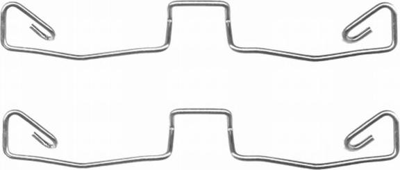 HELLA PAGID 8DZ 355 201-451 - Kit d'accessoires, étrier de frein cwaw.fr