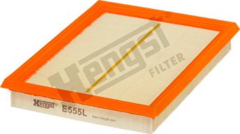 Hengst Filter E555L - Filtre à air cwaw.fr