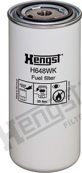 Hengst Filter H648WK - Filtre à carburant cwaw.fr