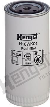 Hengst Filter H18WK04 - Filtre à carburant cwaw.fr