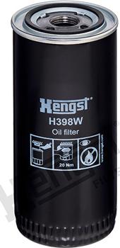 Hengst Filter H398W - Filtre à huile cwaw.fr