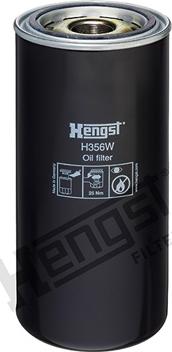 Hengst Filter H356W - Filtre à huile cwaw.fr