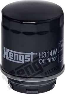 Hengst Filter H314W - Filtre à huile cwaw.fr