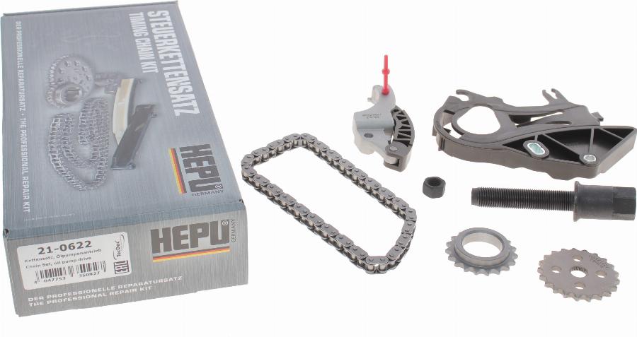 Hepu 21-0622 - Kit de chaînes, commade de pompe à huile cwaw.fr