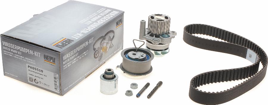 Hepu PK05510 - Pompe à eau + kit de courroie de distribution cwaw.fr