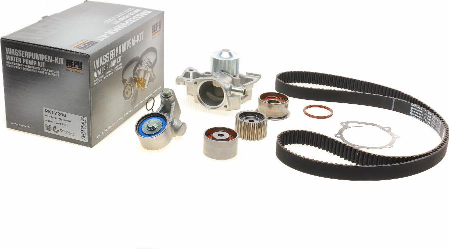 Hepu PK17200 - Pompe à eau + kit de courroie de distribution cwaw.fr