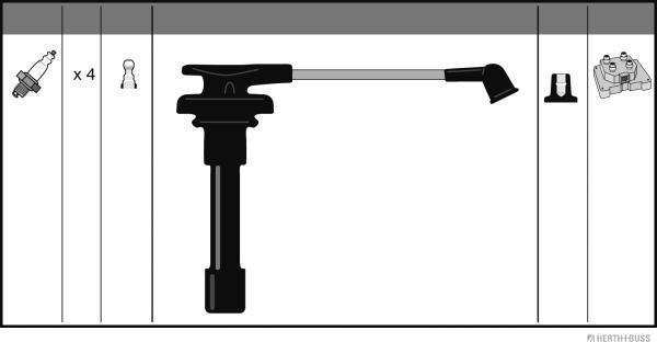 Herth+Buss Jakoparts J5384003 - Kit de câbles d'allumage cwaw.fr