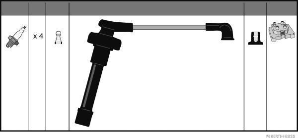 Herth+Buss Jakoparts J5384036 - Kit de câbles d'allumage cwaw.fr