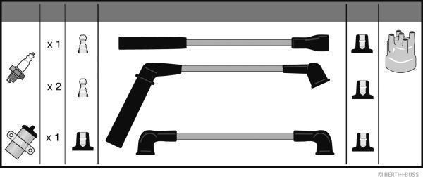 Herth+Buss Jakoparts J5380904 - Kit de câbles d'allumage cwaw.fr