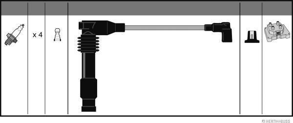 Herth+Buss Jakoparts J5380905 - Kit de câbles d'allumage cwaw.fr