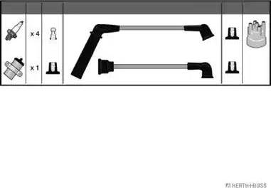 Herth+Buss Jakoparts J5380508 - Kit de câbles d'allumage cwaw.fr