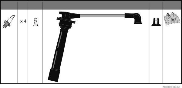 Herth+Buss Jakoparts J5380521 - Kit de câbles d'allumage cwaw.fr