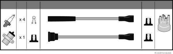 Herth+Buss Jakoparts J5388004 - Kit de câbles d'allumage cwaw.fr