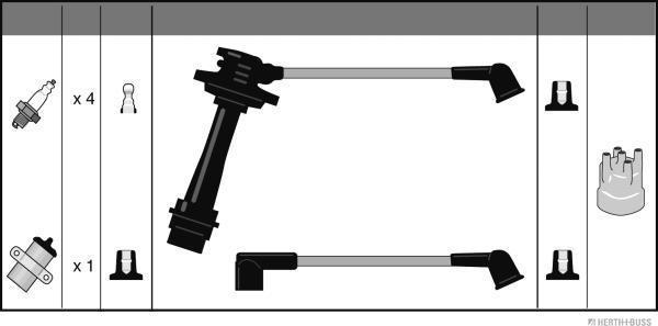 Herth+Buss Jakoparts J5388003 - Kit de câbles d'allumage cwaw.fr