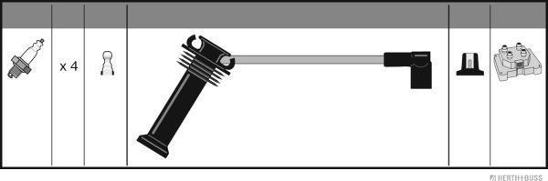 Herth+Buss Jakoparts J5383044 - Kit de câbles d'allumage cwaw.fr