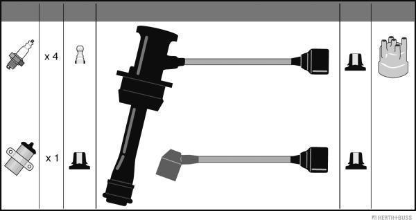 Herth+Buss Jakoparts J5382000 - Kit de câbles d'allumage cwaw.fr