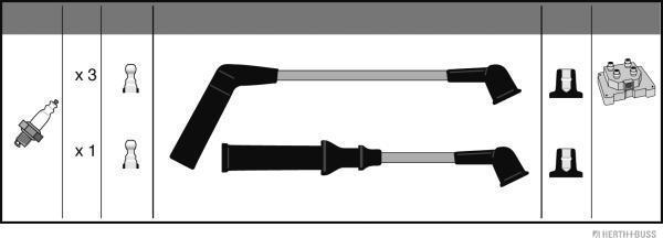 Herth+Buss Jakoparts J5382001 - Kit de câbles d'allumage cwaw.fr