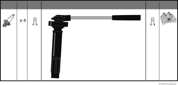 Herth+Buss Jakoparts J5387011 - Kit de câbles d'allumage cwaw.fr