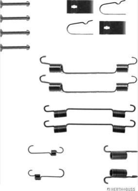 Herth+Buss Jakoparts J3568000 - Kit d'accessoires, mâchoire de frein cwaw.fr