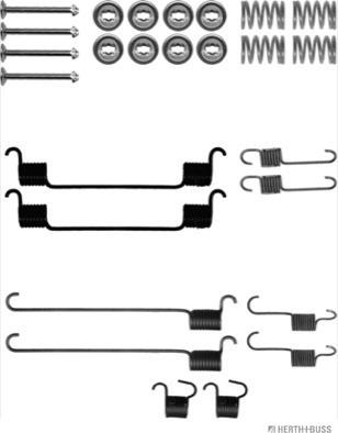 Herth+Buss Jakoparts J3563012 - Kit d'accessoires, mâchoire de frein cwaw.fr