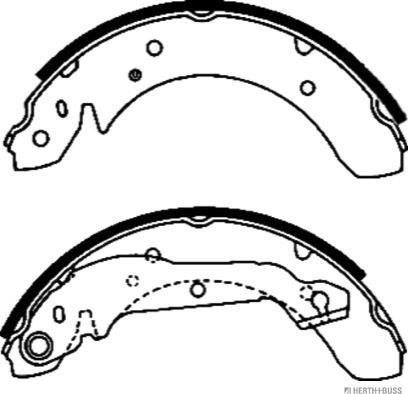 Herth+Buss Jakoparts J3500504 - Jeu de mâchoires de frein cwaw.fr