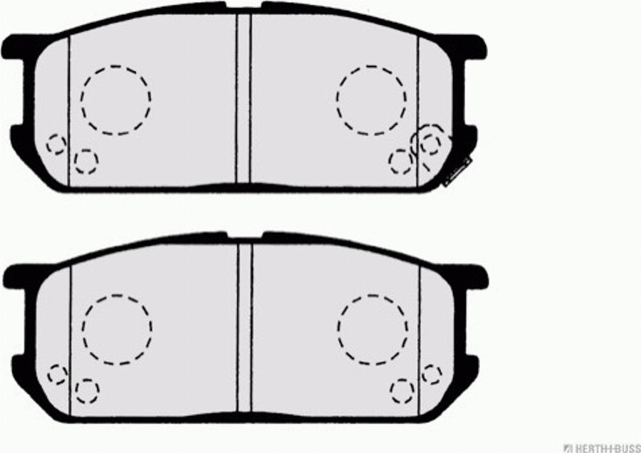 Herth+Buss Jakoparts J3606022 - Kit de plaquettes de frein, frein à disque cwaw.fr