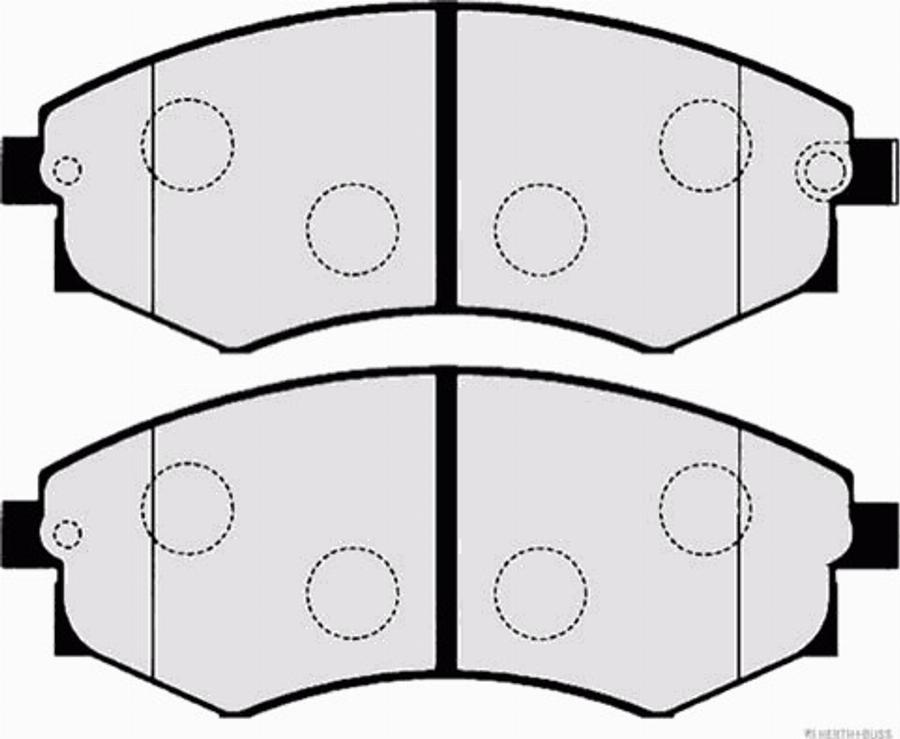 Herth+Buss Jakoparts J3600406 - Kit de plaquettes de frein, frein à disque cwaw.fr