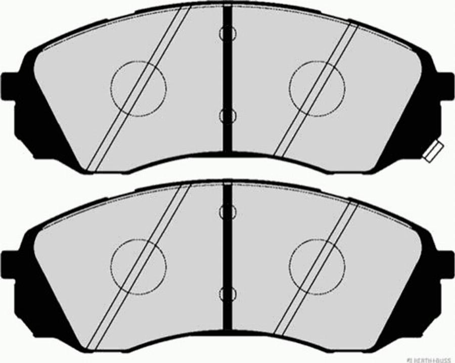 Herth+Buss Jakoparts J3600504 - Kit de plaquettes de frein, frein à disque cwaw.fr