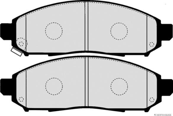 Herth+Buss Jakoparts J3601094 - Kit de plaquettes de frein, frein à disque cwaw.fr