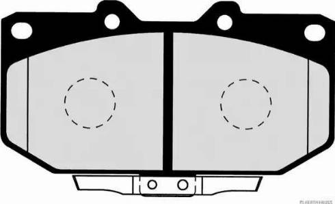 Herth+Buss Jakoparts J3601058 - Kit de plaquettes de frein, frein à disque cwaw.fr