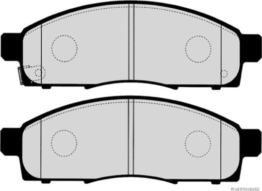 Herth+Buss Jakoparts J3601030 - Kit de plaquettes de frein, frein à disque cwaw.fr