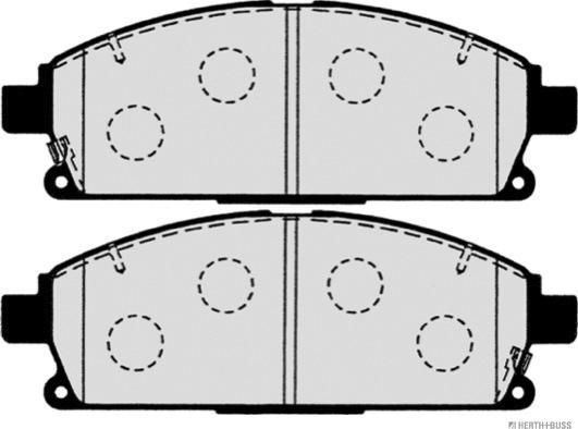 Herth+Buss Jakoparts J3601071 - Kit de plaquettes de frein, frein à disque cwaw.fr